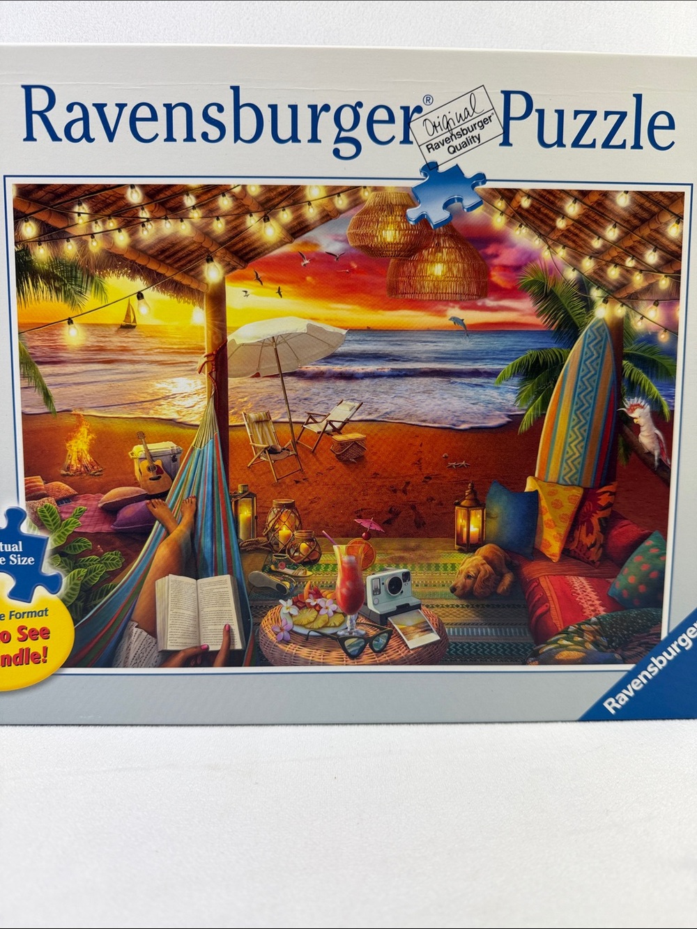 Ravensburger Sunset Beach Bonfire Puzzle - Picture 2 of 6